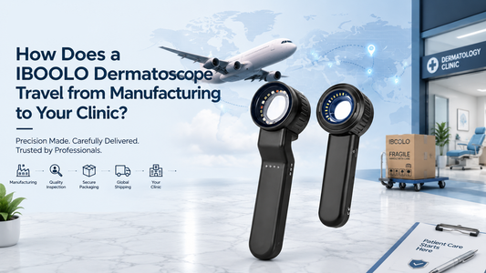 How Does a IBOOLO Dermatoscope Travel from Manufacturing to Your Clinic?