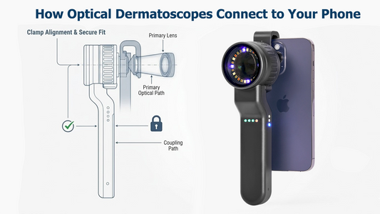 Smartphone Adaptation Technology: How Pure Optical Dermatoscopes Physically Connect to Mobile Devices